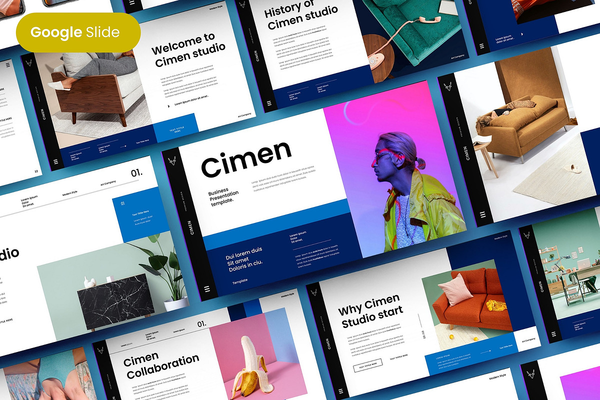 Cimen - Business Google Slide, a Presentation Template by Dens Creative Studio (Photo 1 of 6)