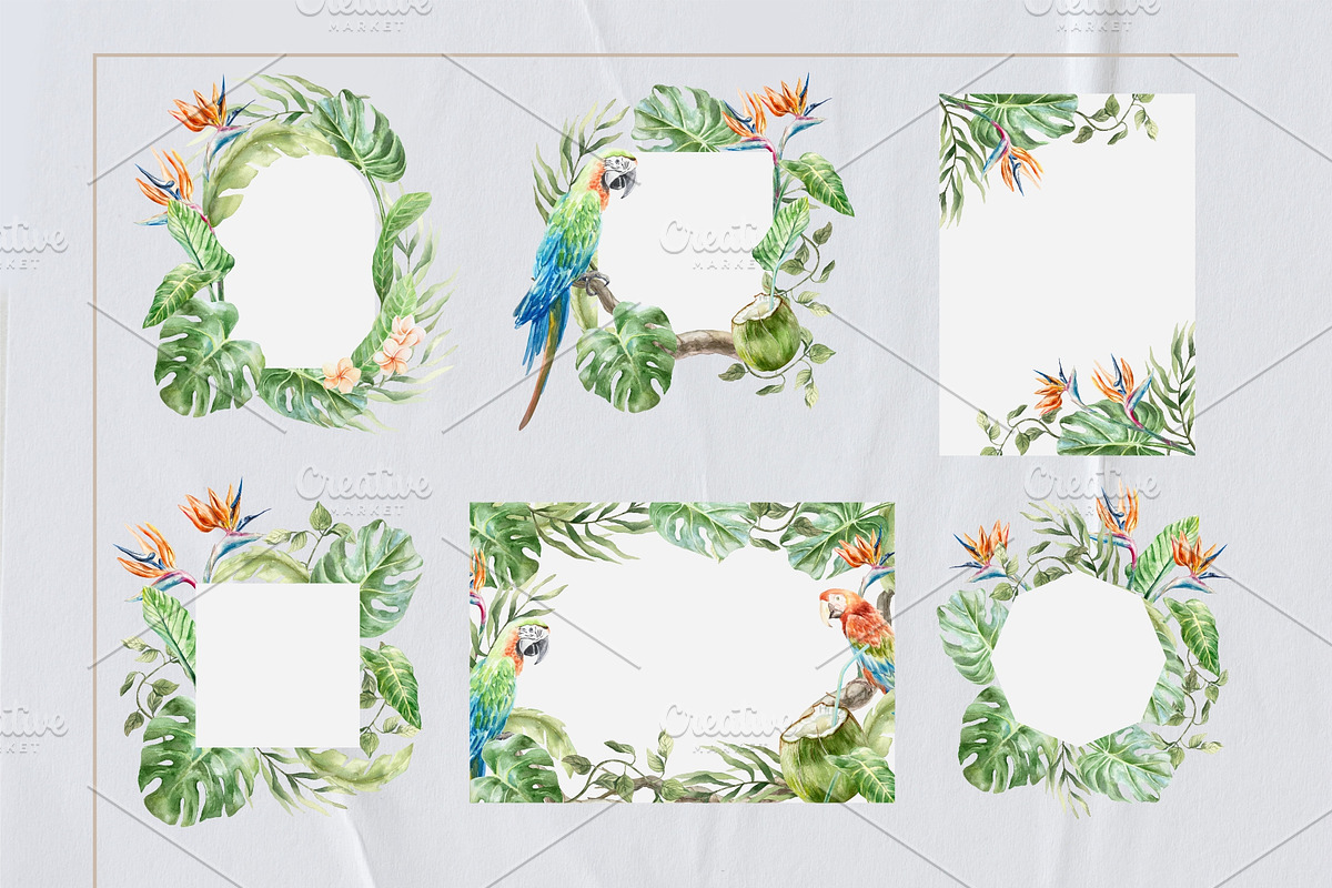 Tropical Vacation. Watercolor, a Seasonal Illustration by Farida Bik (Photo 7 of 16)
