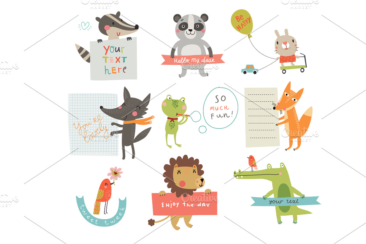 Animals collection, an Animal Illustration by Anna Guz's Store (Photo 5 of 6)