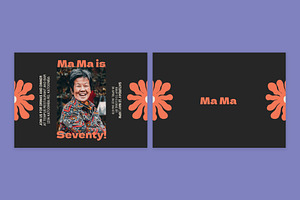Ma Ma Birthday Invitation, an Invitation Template by Mountain Folk Creative