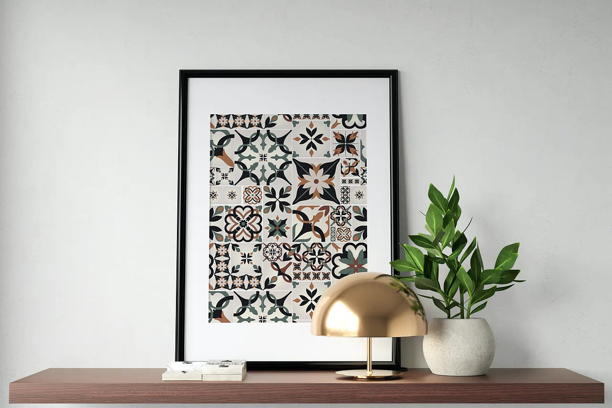 Moroccan Mixed Patern. Tile Design, a Pattern Graphic by DeMih (Photo 7 of 8)