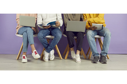 University students using laptop, a School & Education Photo by StudioRomantic