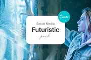 Futuristic Canva Social Media Pack, a Social Media Template by Goashape Studio (Thumbnail 9 of 9)