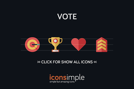 iconsimple: vote
