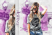 Fashion Sketch 2 Photoshop Action, an Action Add-On by GorynArt (Thumbnail 3 of 11)