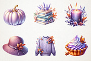Lavender Fall Clipart, an Illustration by RobertsArt (Thumbnail 6 of 7)