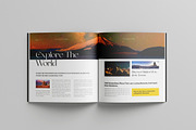 Travel Magazine Template | Square, a Magazine Template by Spark_Creative (Thumbnail 4 of 13)
