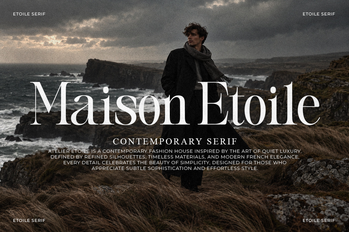 Etoile Club Chaos | 16 Font, a Serif Font by Natural Ink Studio (Photo 9 of 15)