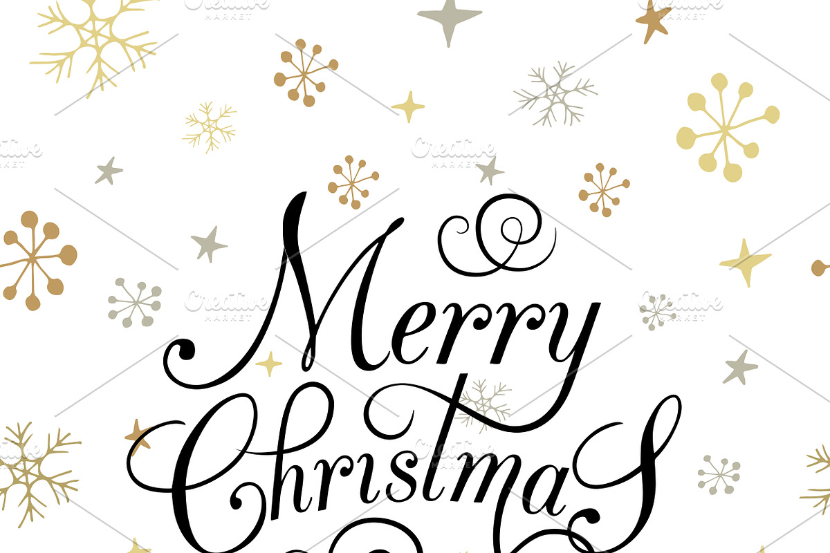 Merry Christmas Typography Card, a Card Template by Svetlana Kurako (Photo 2 of 2)