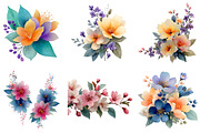 Spring Floral Clipart, an Illustration by DreamArtGraphic (Thumbnail 4 of 4)