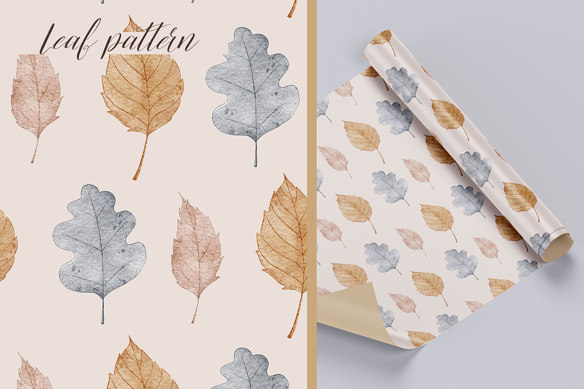 Pastel Autumn Pattern + Elements, a Pattern Graphic by OkPen (Photo 7 of 12)