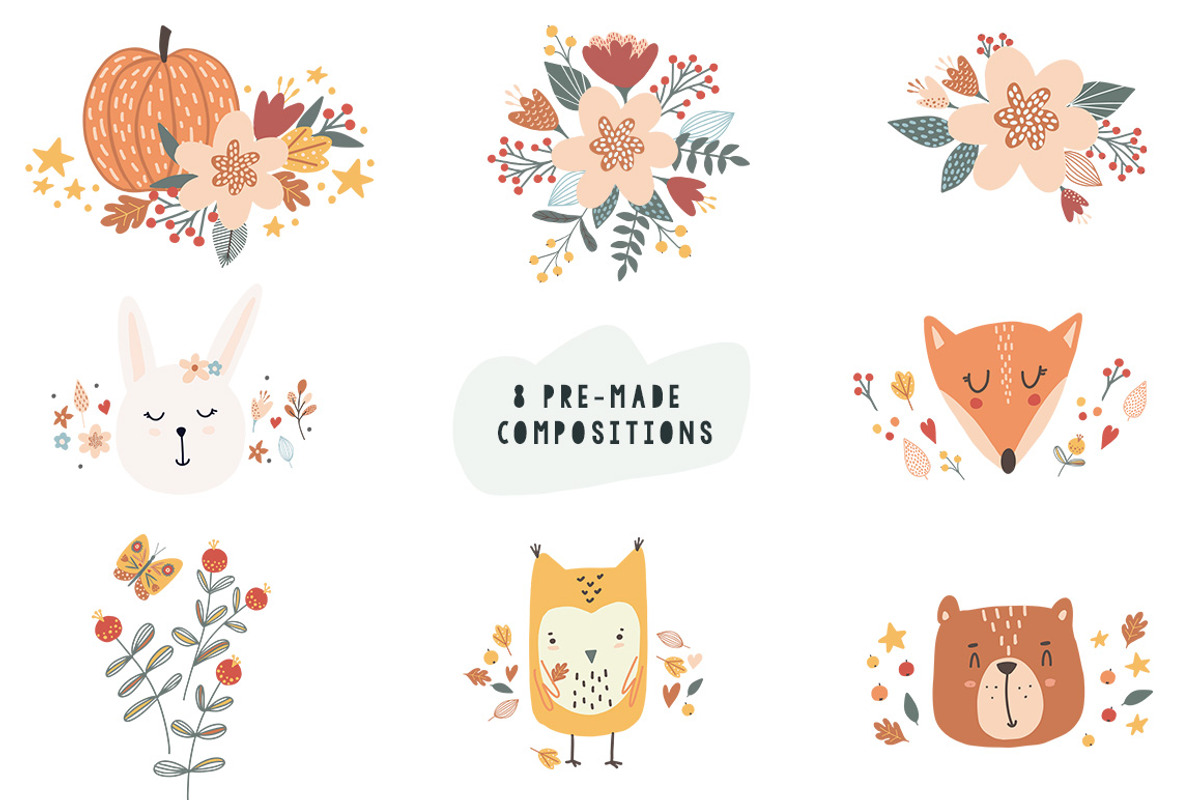 Cute graphics fall, florals, animals, a Graphic by Yaaas Design (Photo 10 of 14)