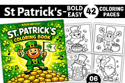 Bold and Easy St Patrick's Coloring, a Seasonal Illustration by Ink Gallery (Thumbnail 1 of 4)