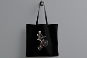 Skeleton Riding Bicycle, an Object Illustration by nomlimo.com (Thumbnail 2 of 3)