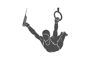 gymnastics rings sport, a Sport Illustration by 3D Tai