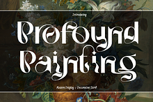 Profound Painting - Ligatures Font