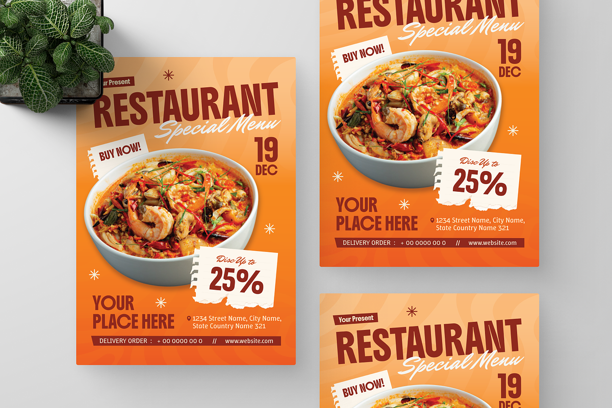 Food Menu Promotion Flyer, a Flyer Template by Annora Studio (Photo 4 of 6)