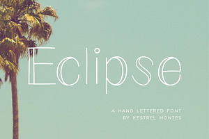 Eclipse monoline font