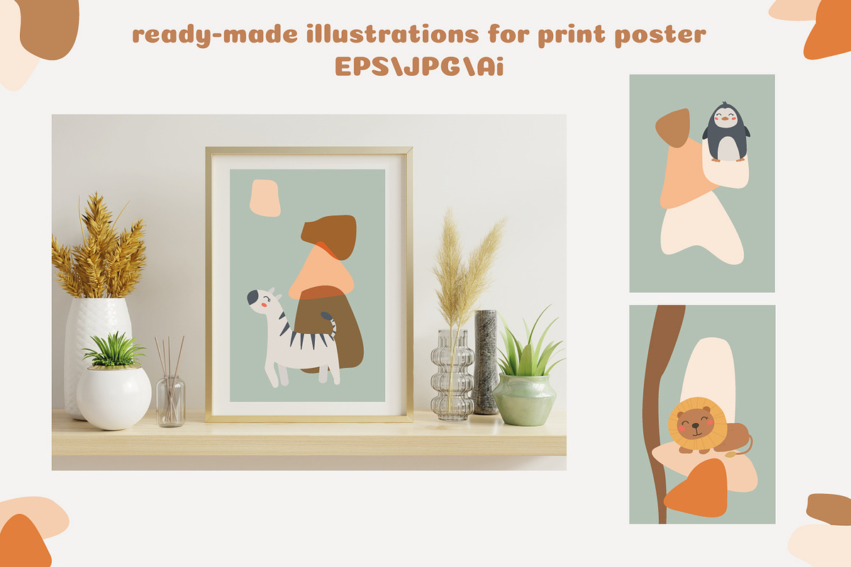 Bohemian baby shower PNG, an Animal Illustration by SleptArt (Photo 6 of 9)