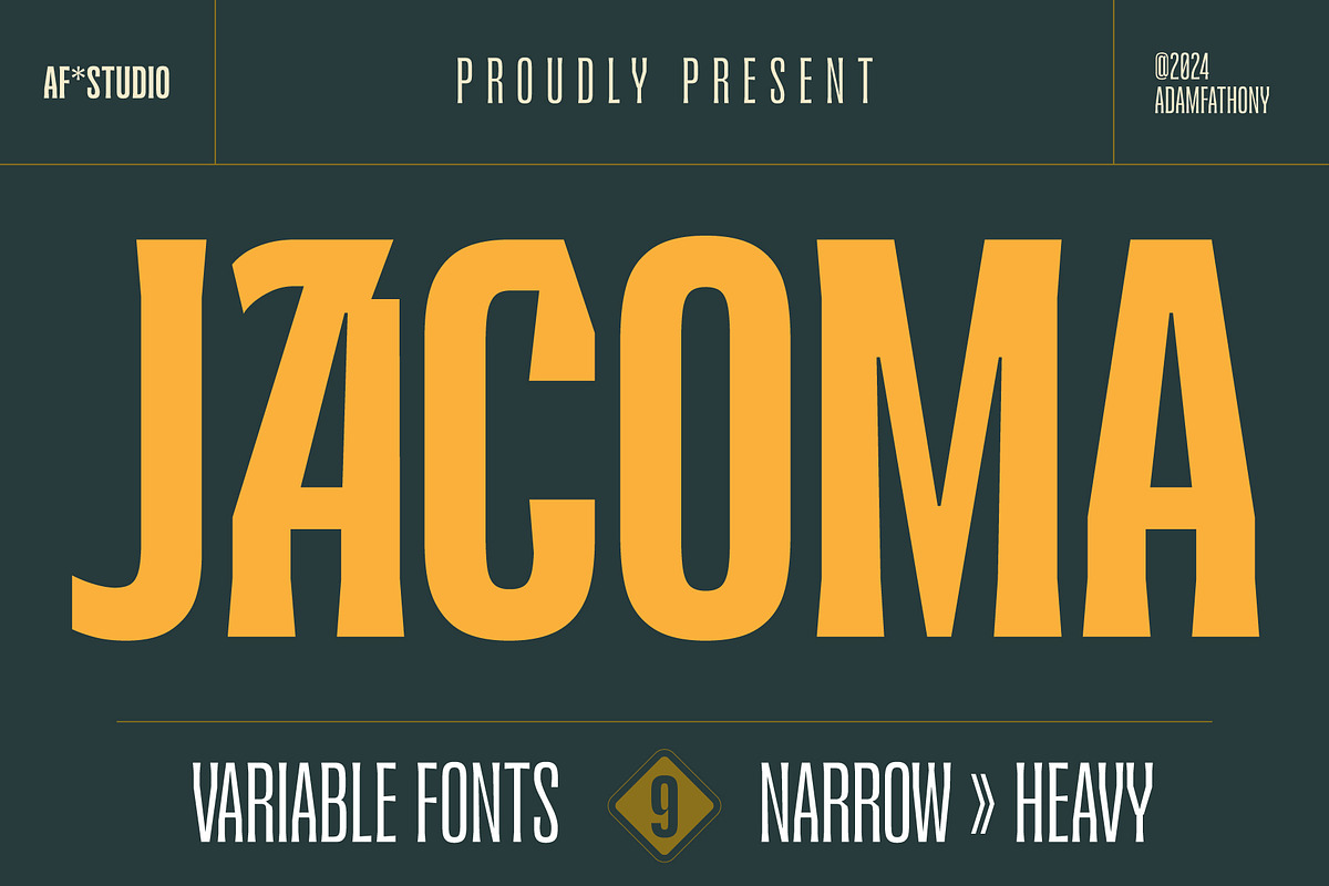 Jacoma, a Serif Font by Adam Fathony (Photo 1 of 17)