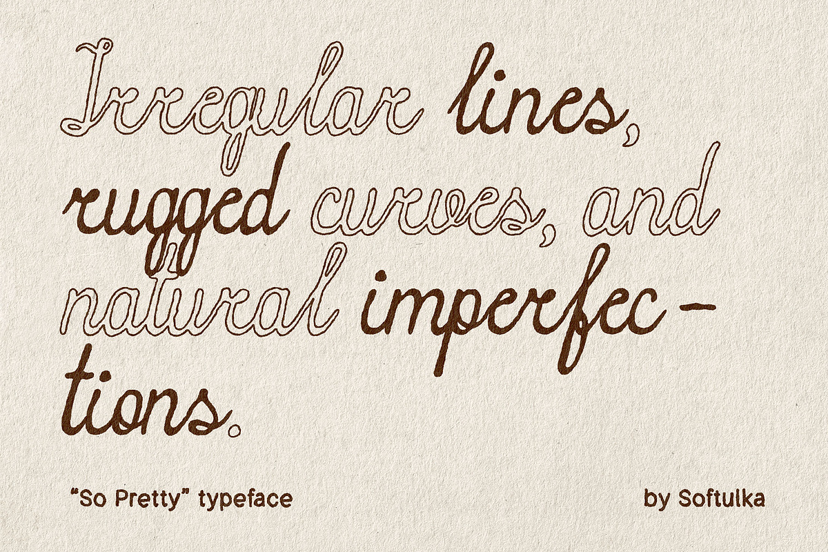So Pretty Typeface, a Script Font by softulka (Photo 5 of 7)