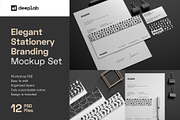 Elegant Stationery Branding Mockup, a Product Mockup by Deeplab (Thumbnail 1 of 21)