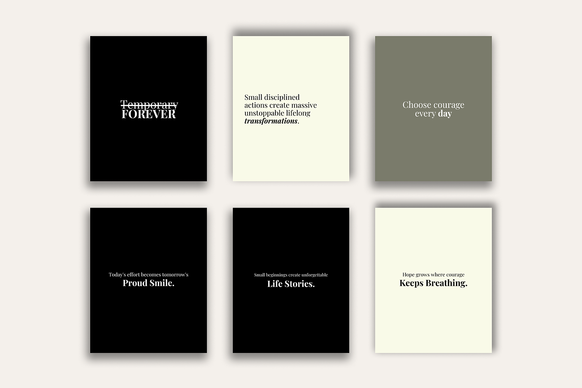 50 INSPIRING INSTAGRAM QUOTES, a Social Media Template by RB Boutique (Photo 5 of 8)