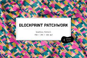 Blockprint Patchwork Pattern