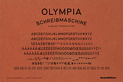 Olympia Schreibmaschine, a Sans Serif Font by Komet & Flicker (Thumbnail 14 of 14)