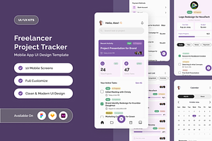 Project Management Mobile UI Kit, an App Template by twinstd