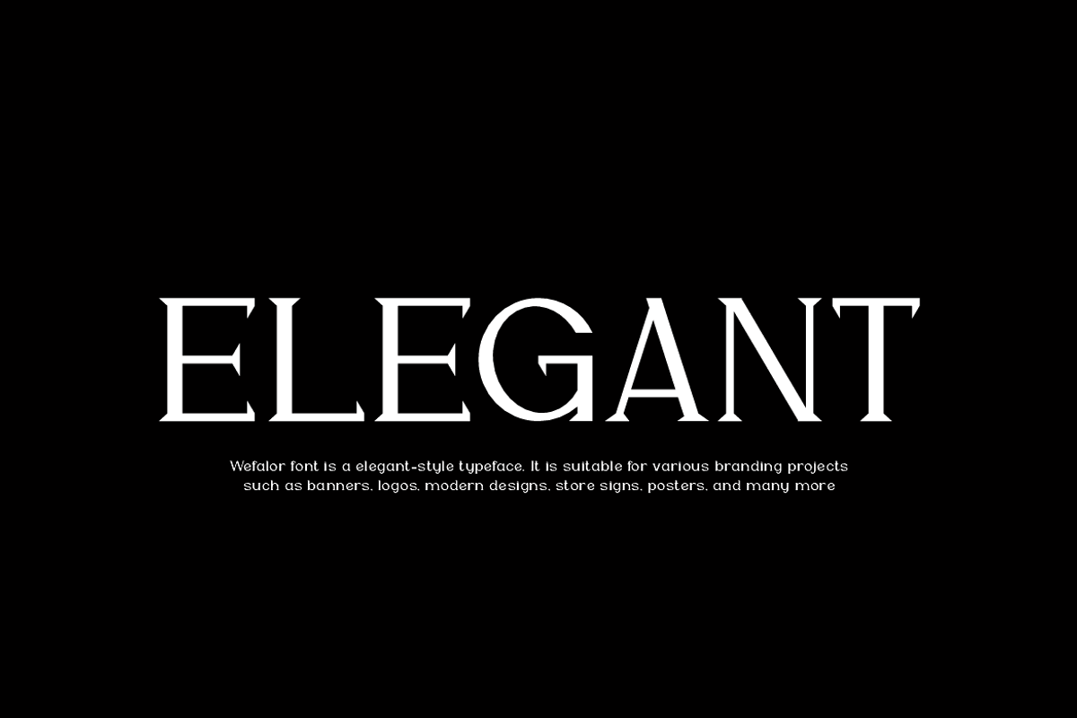 Wefalor - Modern Serif Font, a Script Font by QR Design Studio (Photo 3 of 12)
