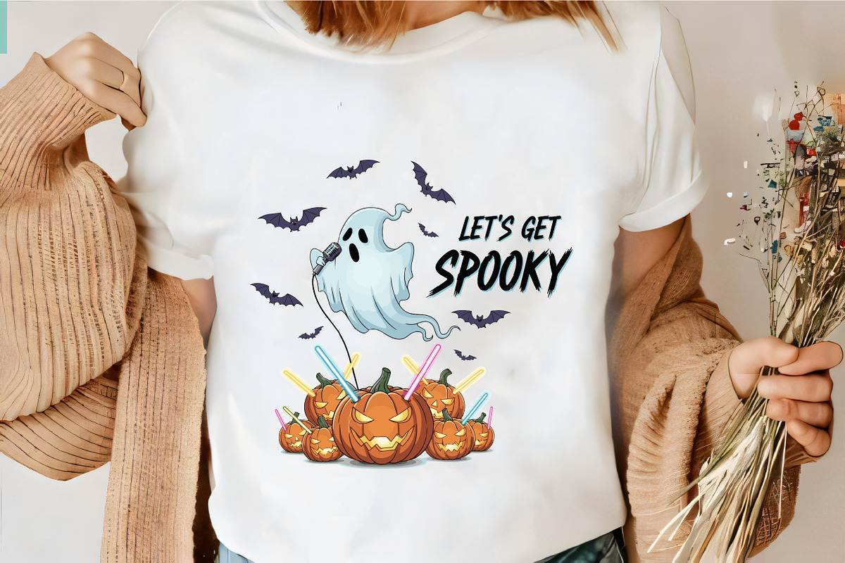 Let's Get Spooky Ghost Party SVG, an Illustration by CrexoraLab (Photo 4 of 4)