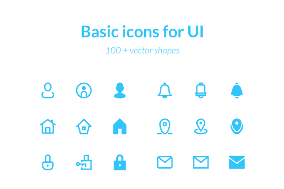 Basic UI icons, an Outline Icon by bart9339 (Photo 2 of 3)
