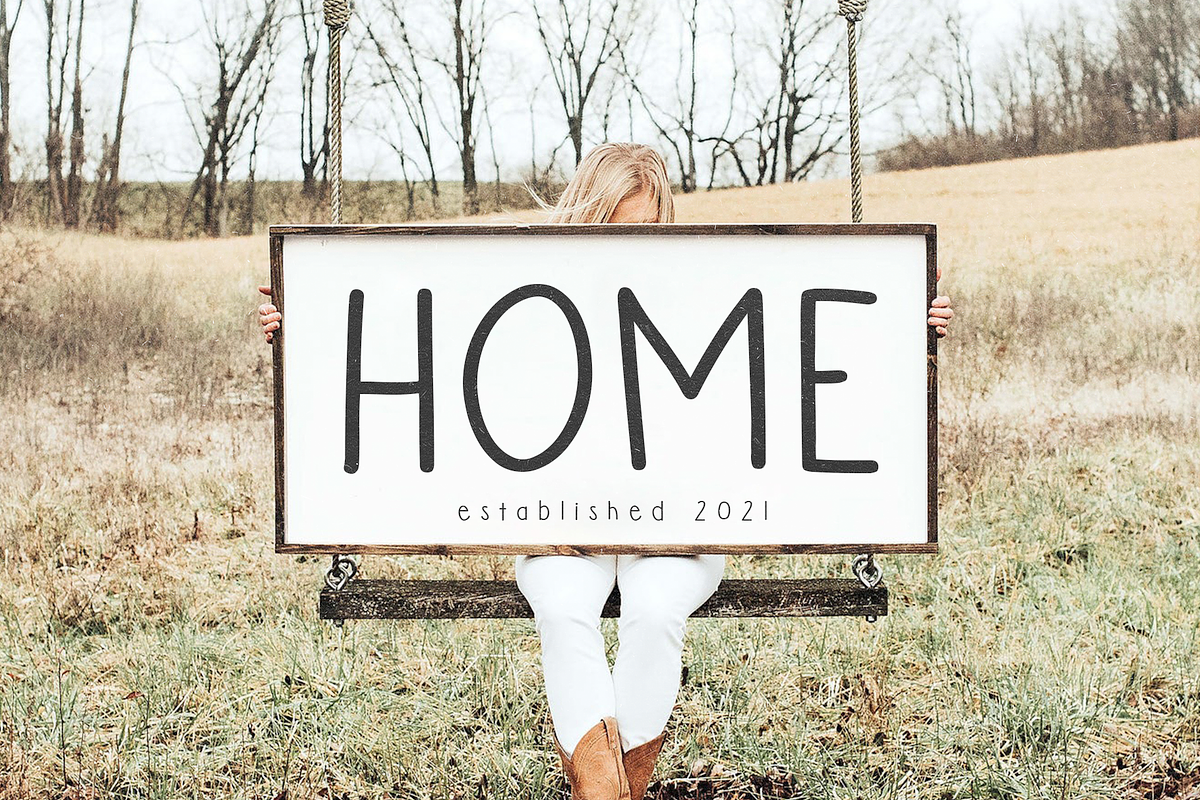 Firewood | Farmhouse Font, a Font by KA Designs (Photo 2 of 8)