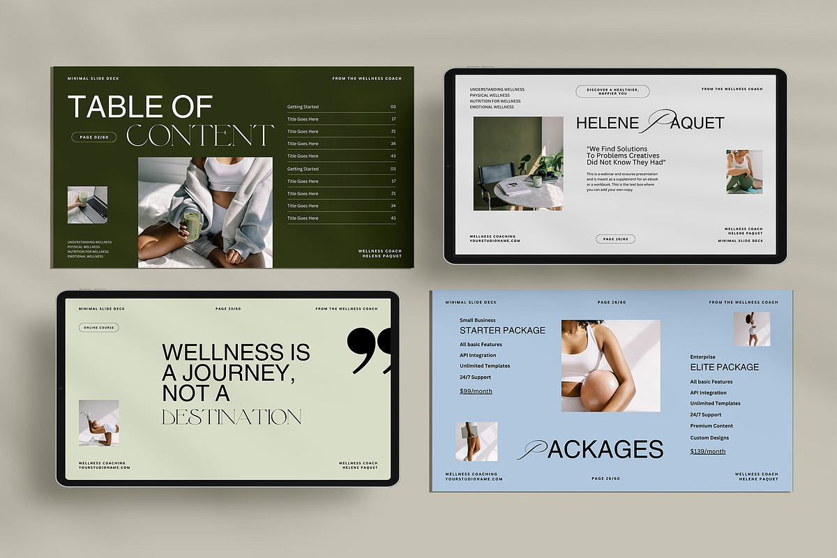 Wellness Coach Slide Deck Template, a Presentation Template by Amaré Creative (Photo 8 of 8)