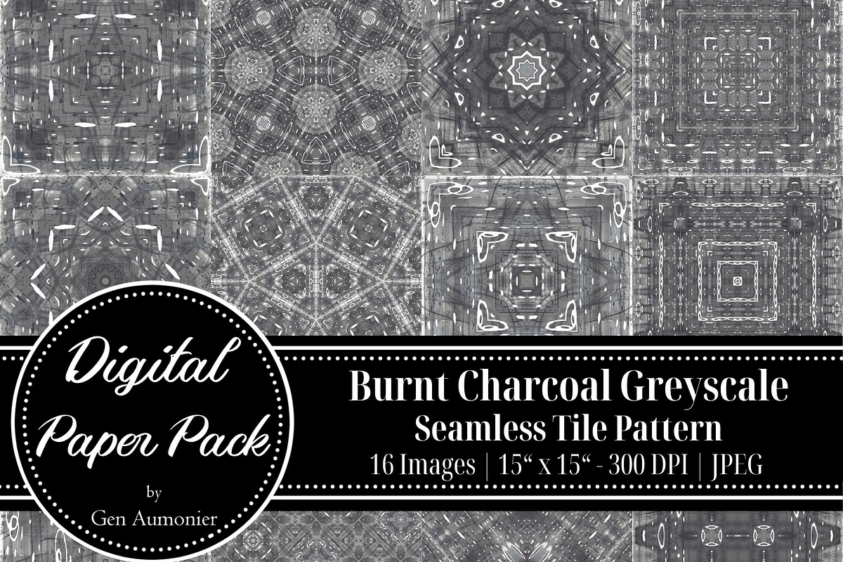 Burnt Charcoal Watercolor Patterns, a Pattern Graphic by Gen Aumonier (Photo 7 of 7)