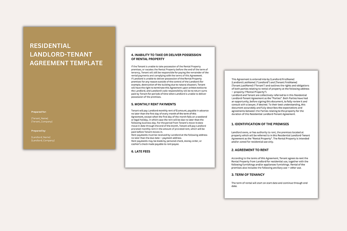 Landlord Tenant Contract, a Templates & Theme by Adored Templates (Photo 2 of 7)