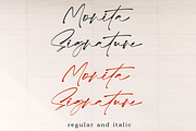 Monita Signature, a Script Font by AMINMARIO (Thumbnail 8 of 9)