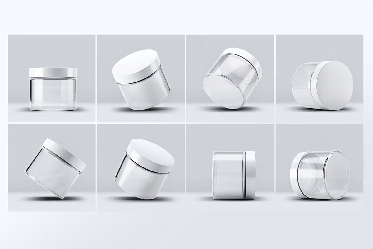 Cosmetics Glass Jar Mockup, a Packaging Mockup by Hubzway (Photo 7 of 7)