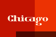 Chicago Retro Geometry Font, a Serif Font by Rasgood (Thumbnail 1 of 5)