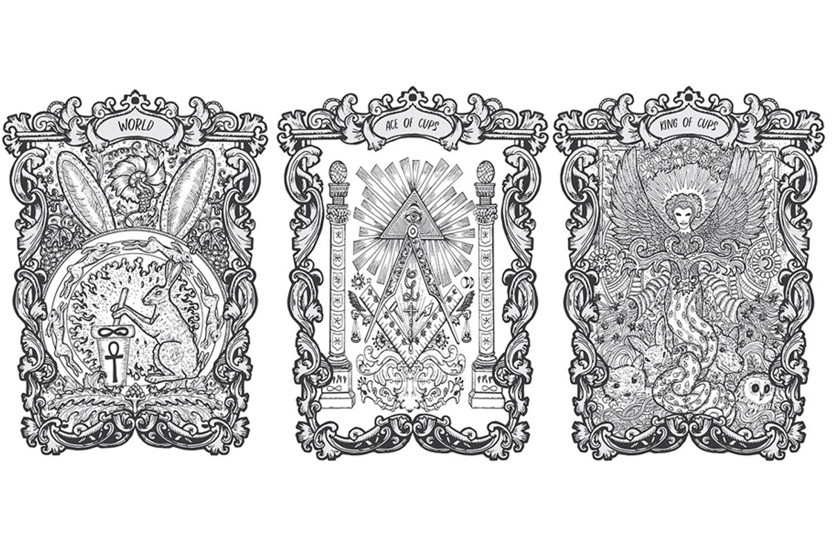 The Magic Gate Tarot Deck vector, a Decorative Illustration by Samiramay