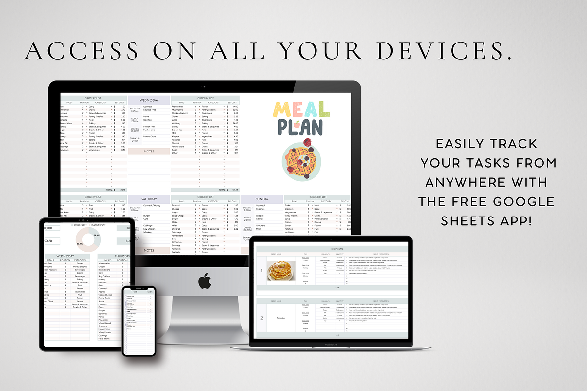 Minimalist Weekly Meal Planner, a Templates & Theme by BRANDcontent (Photo 7 of 8)