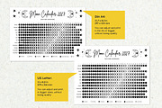2027 Moon Calendar B&W Southern, a Poster Template by insemar (Thumbnail 2 of 5)