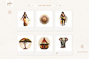 African Tribe & Arabic Nights, an Illustration by Yuka Baby (Thumbnail 1 of 7)