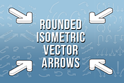 Isometric Rounded Vector  Arrows, an Object Graphic by Industrial Artworks (Thumbnail 1 of 3)