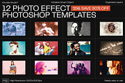12 Photo Effect Templates, a Layer Style Add-On by iDoodle Studio (Thumbnail 1 of 6)