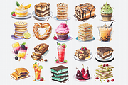 Food From Around The World Clipart, a Food Illustration by Crafts of The Moon (Thumbnail 4 of 5)