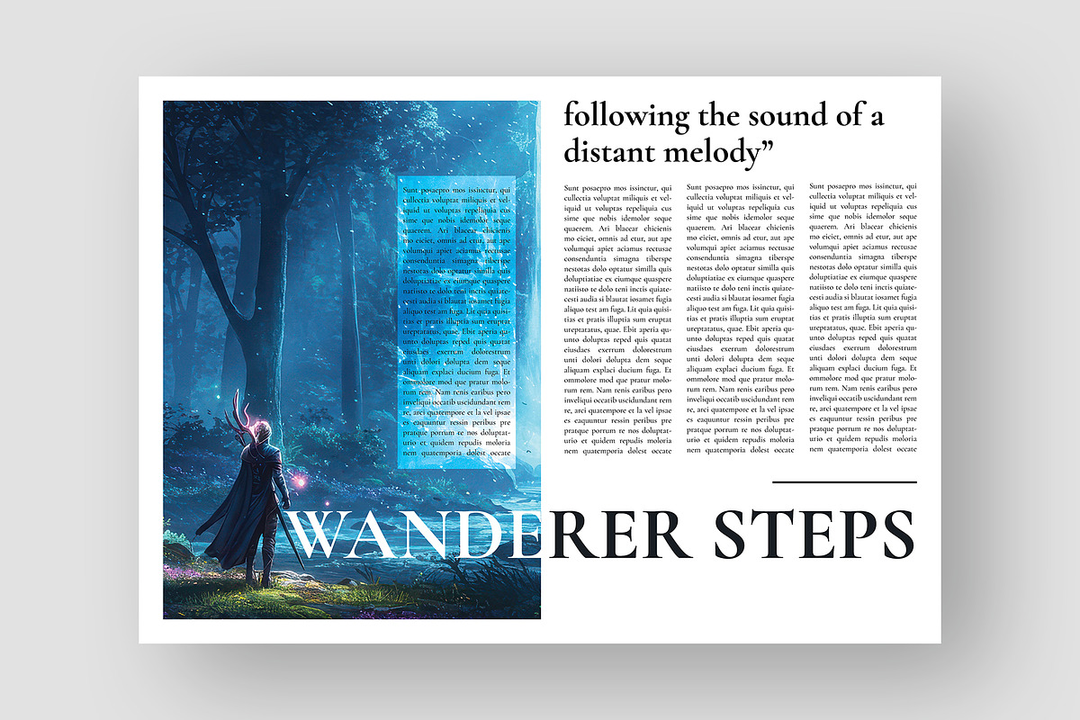 Enchanted Forest Magazine Template preview 2