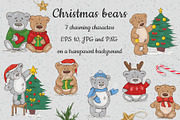Christmas bears. Big set, an Illustration by HmarkaShop (Thumbnail 3 of 5)