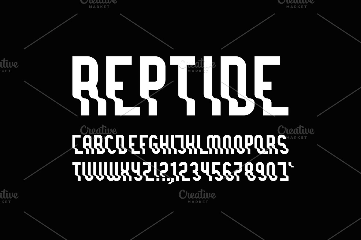 REPTIDE Family Font preview 8